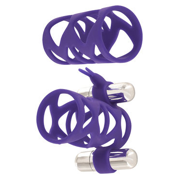 Toy Joy Double Tickler Sleeve Set, фиолетовый — фото 1