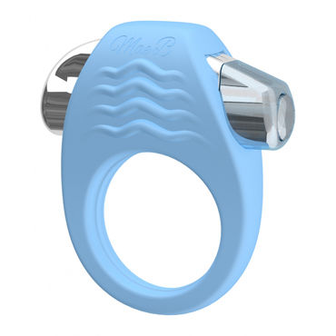 Mae B Stylish Soft Touch C-ring, голубое, Эрекционное кольцо с вибрацией