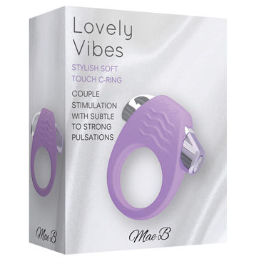 Mae B Stylish Soft Touch C-ring, фиолетовое - Эрекционное кольцо с вибрацией - купить в секс шопе