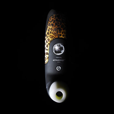 Womanizer W100, черный/леопардовый - Вакуумный стимулятор клитора - купить в секс шопе