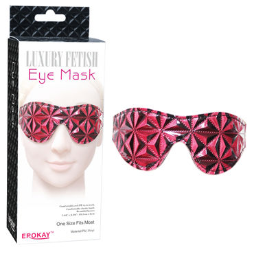 Erokay Eye Mask, красная, Маска на глаза с фактурным узором