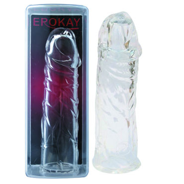 Erokay Насадка на пенис, прозрачная, Реалистичный формы
