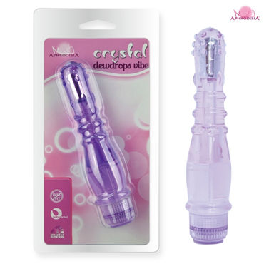 Howells Aphrodisia Crystal Vibrator Dewdrops, фиолетовый, Многоскоростной вибратор