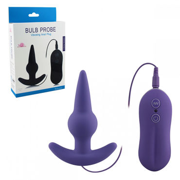Howells Aphrodisia Bulb Probe Vibrating Anal Plug, фиолетовая, Анальная вибровтулка