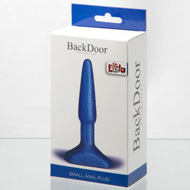 Lola Toys Back Door Small Anal Plug, синяя - Маленькая анальная пробка - купить в секс шопе