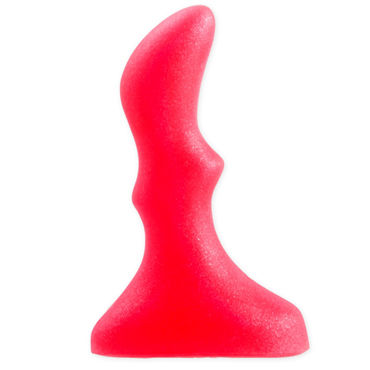 Lola Toys Back Door Small Ripple Plug, розовая - Маленькая анальная пробка с волнистым рельефом - купить в секс шопе
