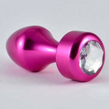 LoveToys Aluminium Pink Diamond, Анальная пробка с кристаллом