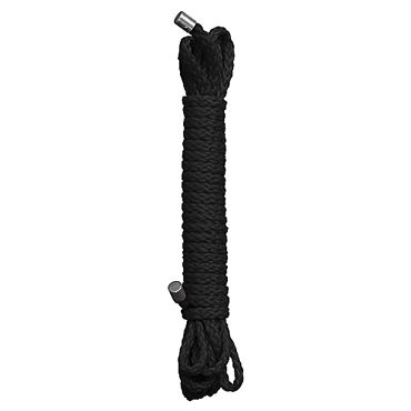 Ouch Kinbaku Rope 5м, черная, Нейлоновая веревка