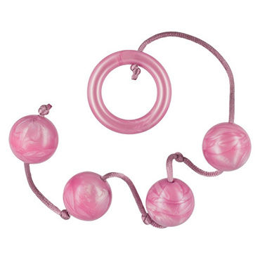 Toyz4lovers BestSeller Leasure Pearls 4, розовые, Анальные шарики