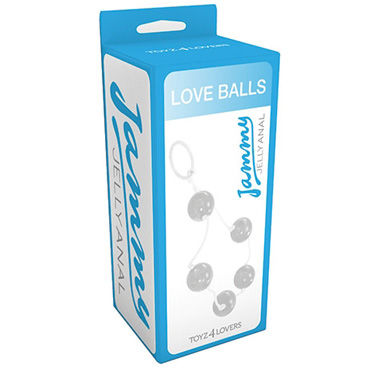Toyz4lovers Jammy Jelly Anal Love Balls, прозрачные - фото, отзывы