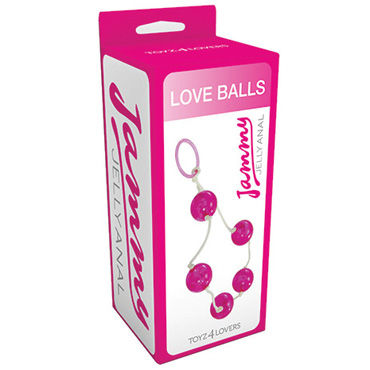Toyz4lovers Jammy Jelly Anal Love Balls, розовые - фото, отзывы