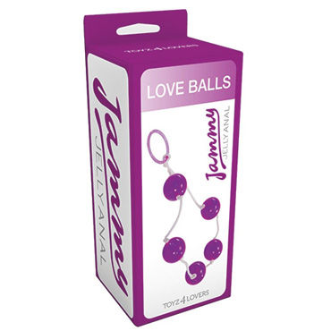 Toyz4lovers Jammy Jelly Anal Love Balls, фиолетовые - фото, отзывы