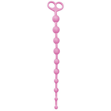 Toyz4lovers Silicone Anal Juggling Ball, розовая, Анальная цепочка