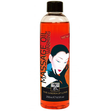 Shiatsu Warming Massage Oil, 250мл, Массажное масло разогревающее