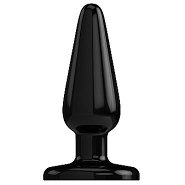 Shots Toys Bottom Line Butt plug Model 1, 10 см черная, Анальная пробка