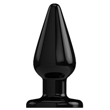 Shots Toys Bottom Line Butt plug Model 2, 10 см черная, Анальная пробка