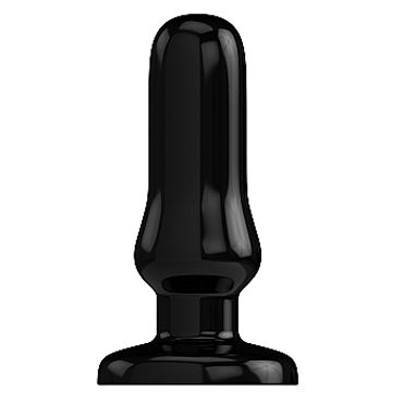 Shots Toys Bottom Line Butt plug Model 4, 10 см черная, Анальная пробка