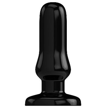 Shots Toys Bottom Line Butt plug Model 4, 13 см черная, Анальная пробка
