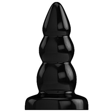 Shots Toys Bottom Line Butt plug Model 6, 13 см черная, Анальная елочка