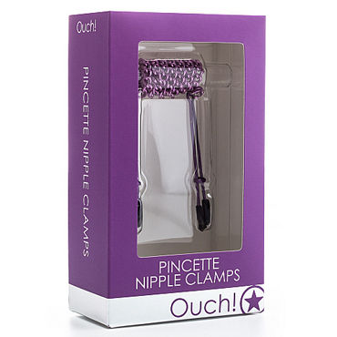 Ouch! Pincette Nipple Clamps, фиолетовый - фото, отзывы