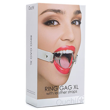 Ouch! Ring Gag XL, белый — фото 2