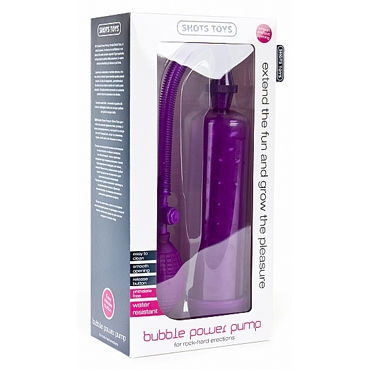 Shots Toys Bubble Power Pump, фиолетовая - фото, отзывы