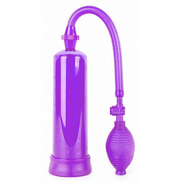 Shots Toys Bubble Power Pump, фиолетовая, Вакуумная помпа с пузырчатой поверхностью
