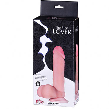 Lola Toys The Best Lover, 16 см - Реалистичный фаллоимитатор на присоске - купить в секс шопе