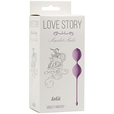 Lola Toys Love Story Scarlet Sails, фиолетовые - Вагинальные шарики небольшого размера - купить в секс шопе