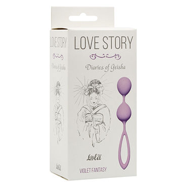Lola Toys Love Story Diaries Of Geisha, фиолетовые - Вагинальные шарики - купить в секс шопе
