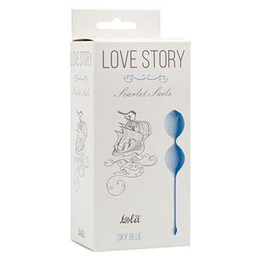 Lola Toys Love Story Scarlet Sails, голубые - Вагинальные шарики небольшого размера - купить в секс шопе
