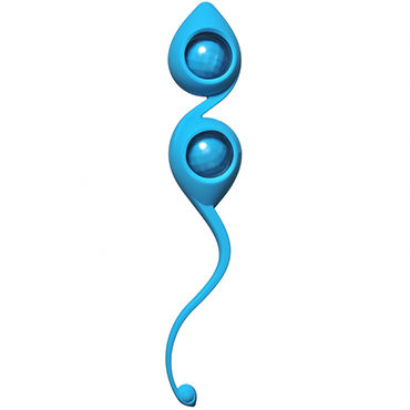Lola Toys Emotions Gi-Gi, голубые, Тяжелые вагинальные шарики необычной формы