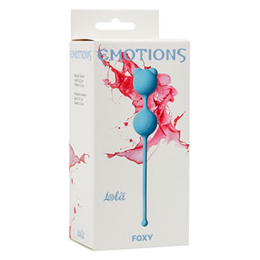 Lola Toys Emotions Foxy, голубые - Вагинальные шарики со стимулирующими ушками - купить в секс шопе