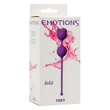 Lola Toys Emotions Foxy, фиолетовые - Вагинальные шарики со стимулирующими ушками - купить в секс шопе