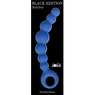 Lola Toys Back Door Flexible Wand, голубая - Гибкая анальная цепочка - купить в секс шопе