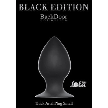 Lola Toys Back Door Thick Anal Plug Small, черная - фото, отзывы
