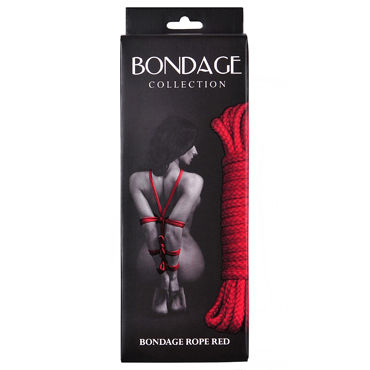 Lola Toys Bondage Collection, красная - Веревка для бондажа - купить в секс шопе