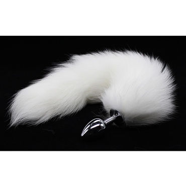 Luxurious Tail Анальная пробка Снежный барс, Металлическая