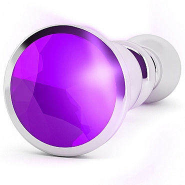 Shots toys Rich Silver Plug Purple Sapphire R2 - фото, отзывы