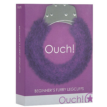 Ouch! Beginners Legcuffs Furry, фиолетовые - фото, отзывы