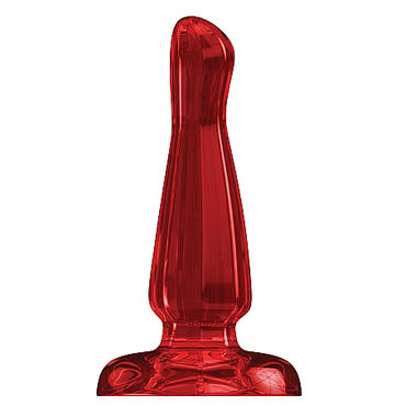 Shots Toys Bottom Line Buttplug Acrylic Model 3, 15 см красная, Анальная пробка