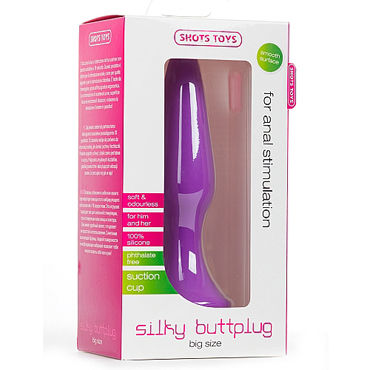 Shots Toys Silky Buttplug Big, фиолетовая - фото, отзывы