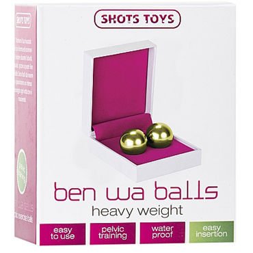 Shots Toys Ben Wa Balls Heavy Weight, золотые - фото, отзывы