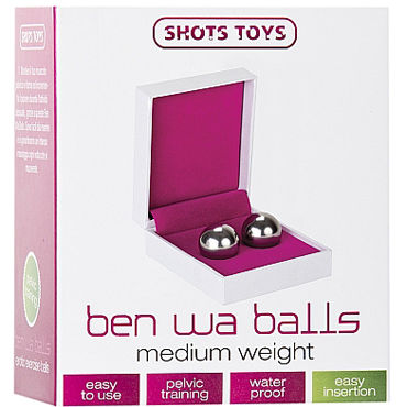 Shots Toys Ben Wa Balls Medium Weight, серебристые - фото, отзывы