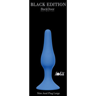 Lola Toys Slim Anal Plug Large, синяя - фото, отзывы