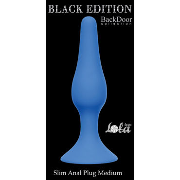 Lola Toys Slim Anal Plug Medium, синяя - фото, отзывы