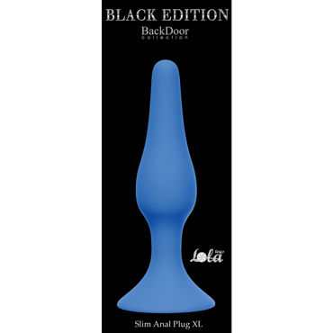 Lola Toys Slim Anal Plug XL, синяя - фото, отзывы