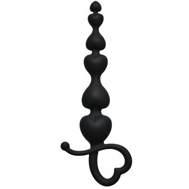 Lola Toys Begginers Beads, черная, Анальная цепочка с петелькой