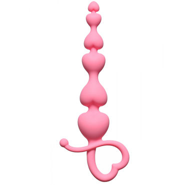 Lola Toys Begginers Beads, розовая, Анальная цепочка с петелькой