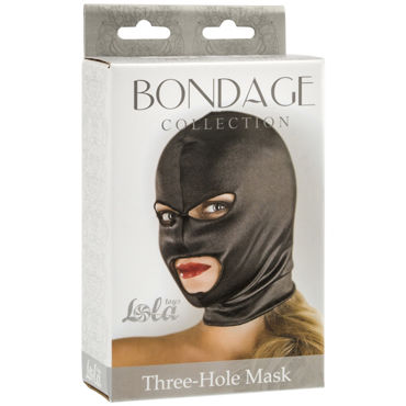 Lola Toys Three-Hole Mask, черная, Маска с отверстиями для глаз и рта